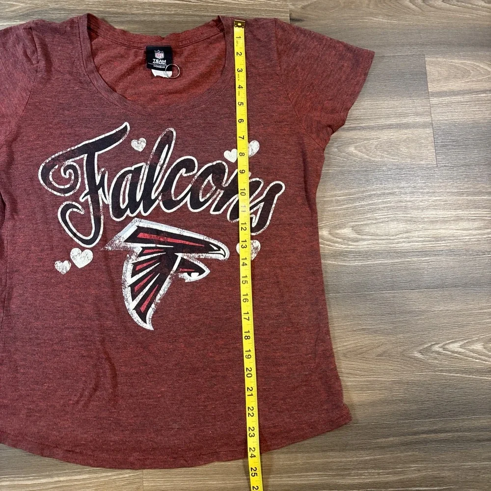 NFL Atlanta Falcons Team Apparel Womens Short Sleev Graphic
